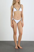 תמונת כל הלוק של Tie Side Bikini Bottom in White